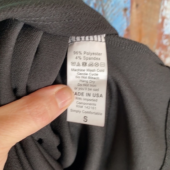 LuLaRoe Amelia Black and Mint Dress With Pockets - Picture 5 of 8